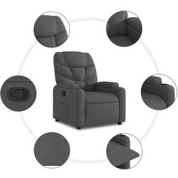 Fotoliu-recliner VidaXL 372442 (Dark Grey) Thumb