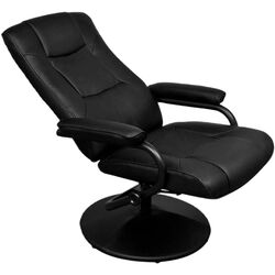 Fotoliu cu suport pentru picioare VidaXL 241535 (Black) Thumb