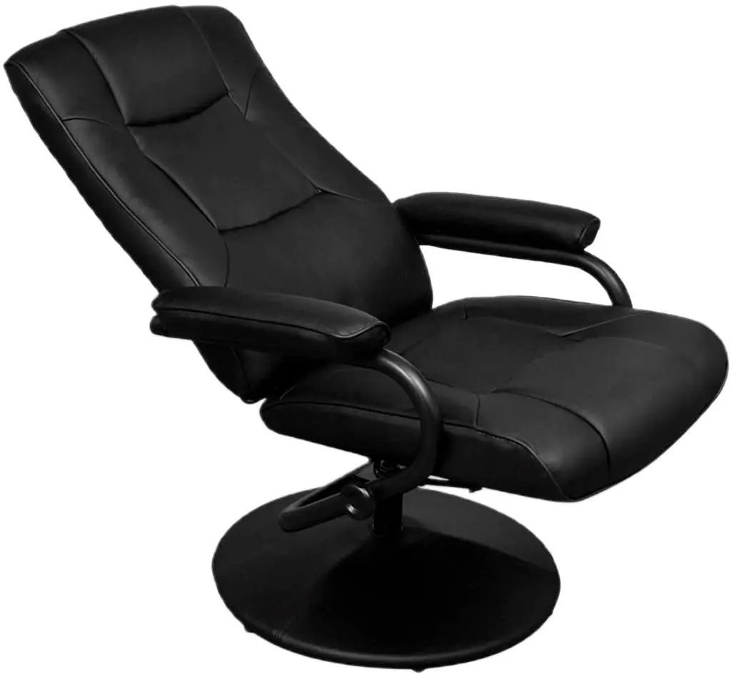 Fotoliu cu suport pentru picioare VidaXL 241535 (Black)