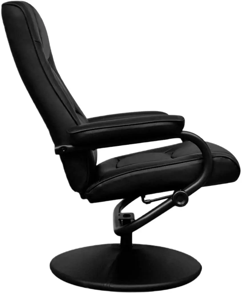 Fotoliu cu suport pentru picioare VidaXL 241535 (Black)