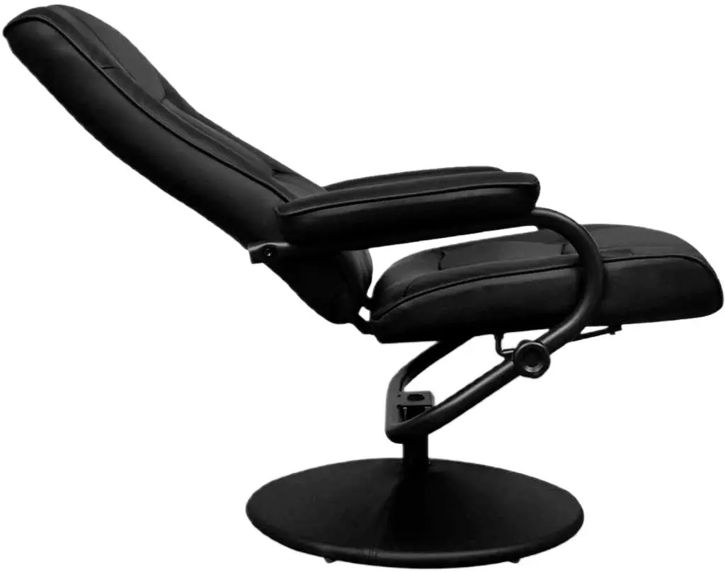 Fotoliu cu suport pentru picioare VidaXL 241535 (Black)