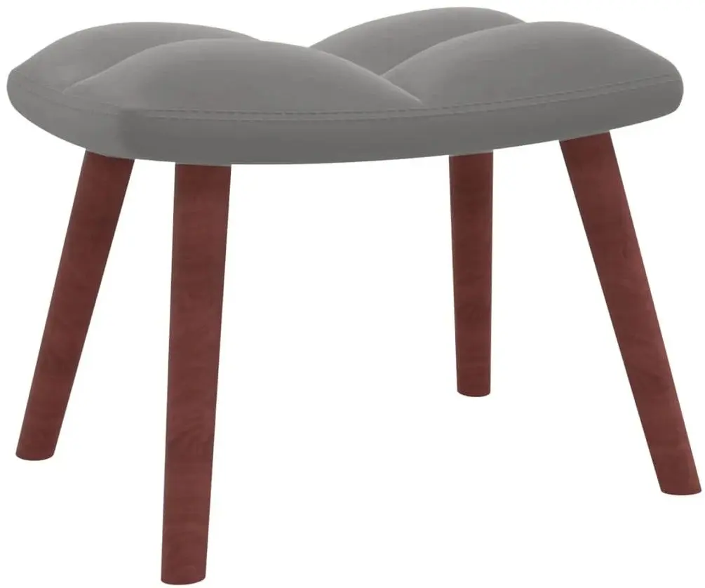 Кресло с подставкой для ног VidaXL 328062 (Light Grey)