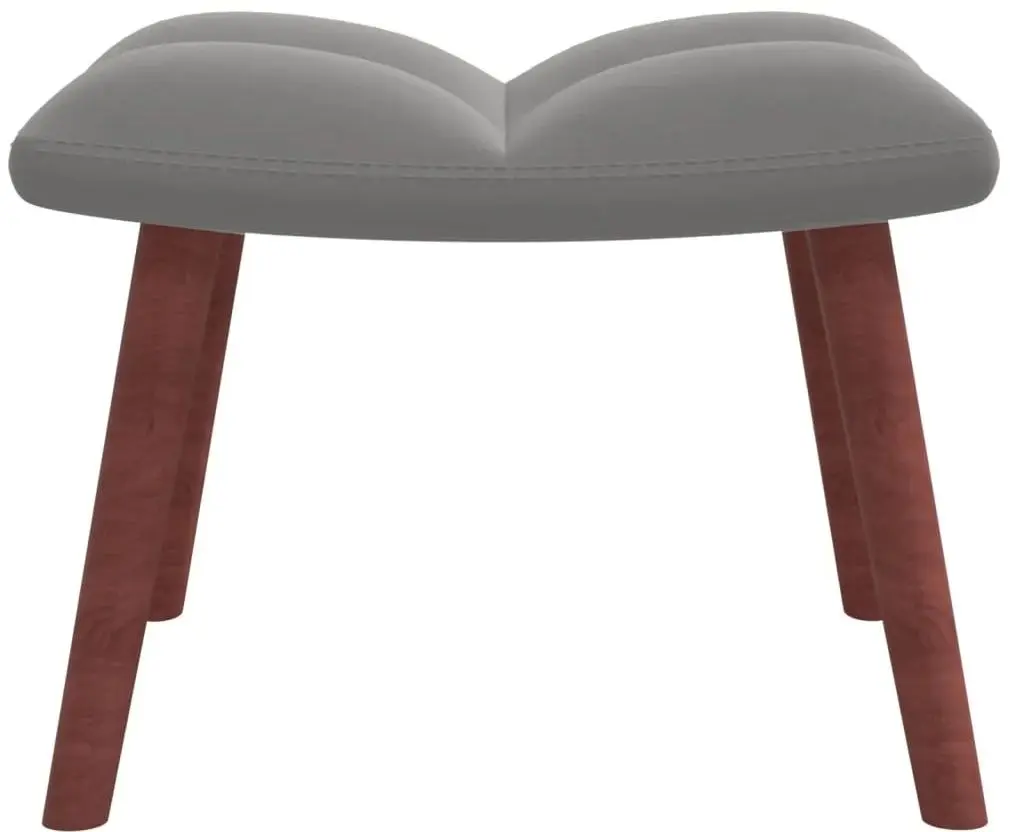 Кресло с подставкой для ног VidaXL 328062 (Light Grey)