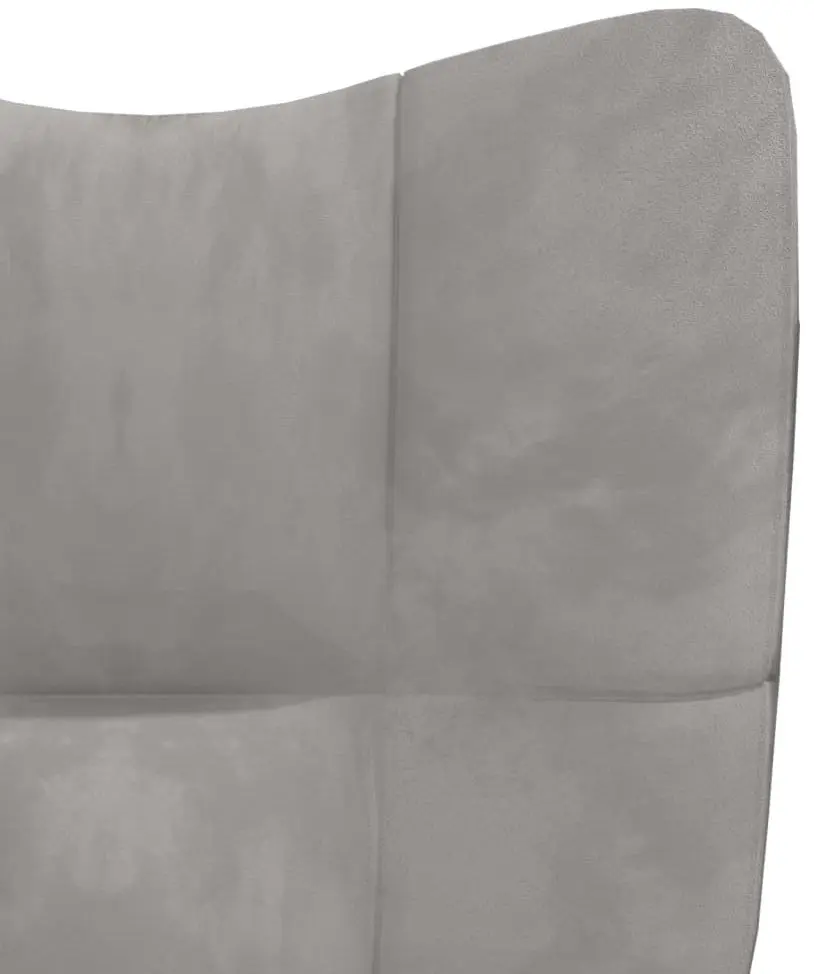 Кресло с подставкой для ног VidaXL 328062 (Light Grey)