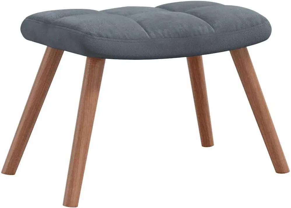 Кресло с подставкой для ног VidaXL 328063 (Dark Grey)