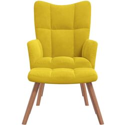 Fotoliu cu suport pentru picioare VidaXL 328069 (Yellow) Thumb