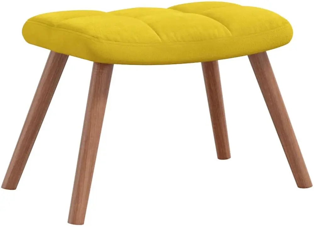 Fotoliu cu suport pentru picioare VidaXL 328069 (Yellow)