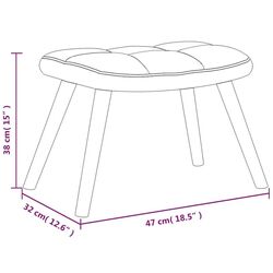 Fotoliu cu suport pentru picioare VidaXL 328069 (Yellow) Thumb