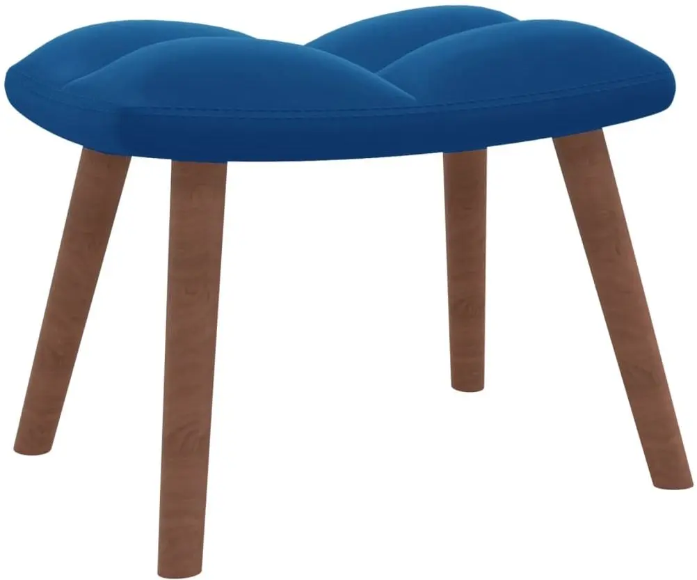 Кресло с подставкой для ног VidaXL 328072 (Blue)