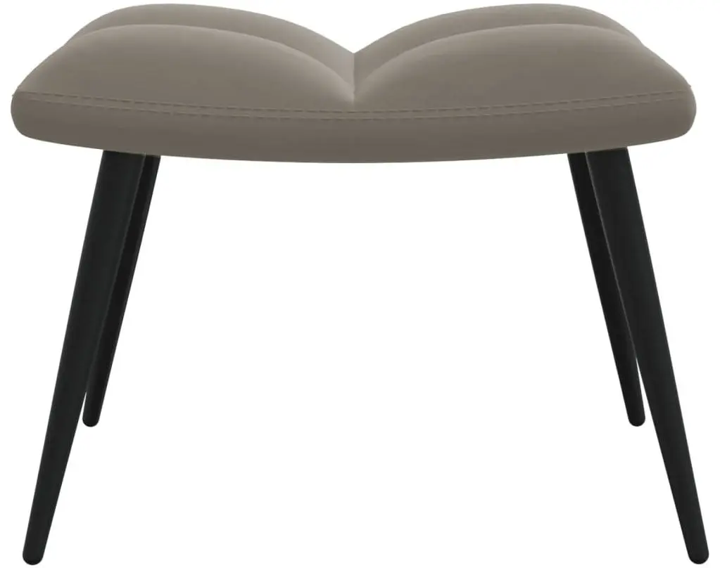 Кресло с подставкой для ног VidaXL 328084 (Light Grey)