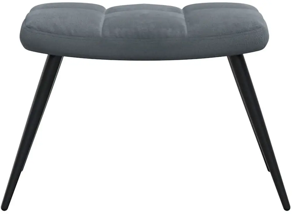Кресло с подставкой для ног VidaXL 328085 (Dark Grey)