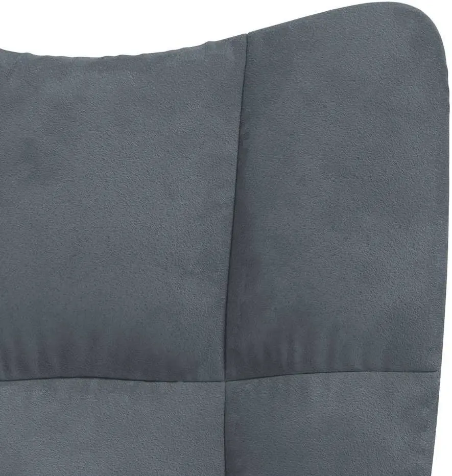 Кресло с подставкой для ног VidaXL 328085 (Dark Grey)