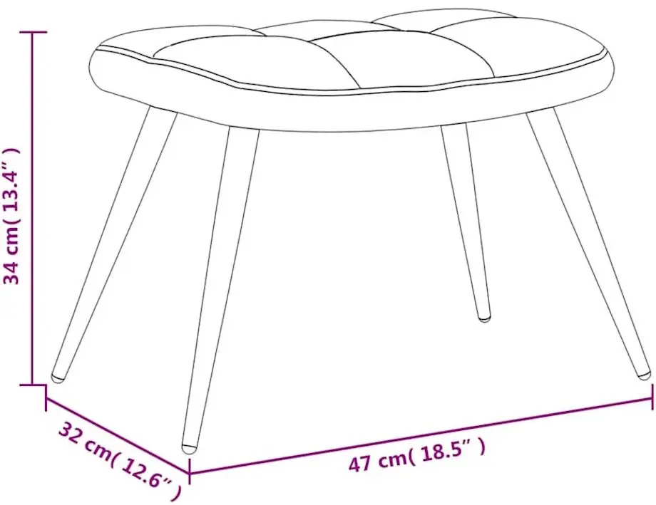 Кресло с подставкой для ног VidaXL 328085 (Dark Grey)