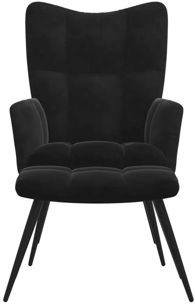 Кресло с подставкой для ног VidaXL 328090 (Black)