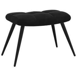 Кресло с подставкой для ног VidaXL 328090 (Black) Thumb