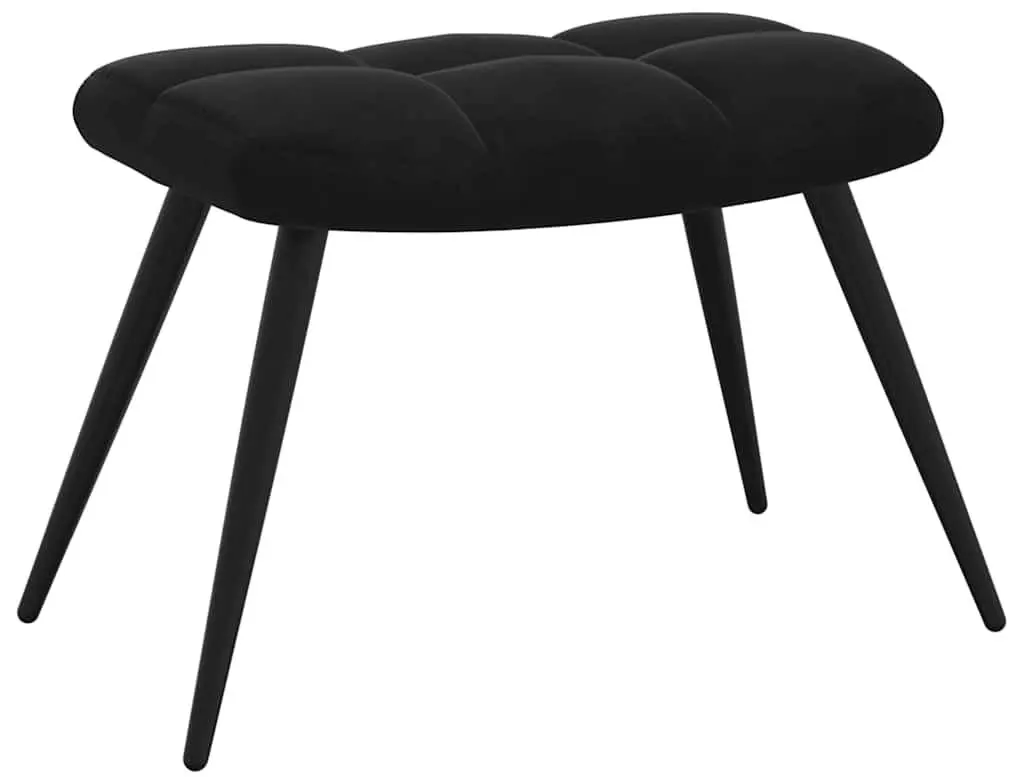 Кресло с подставкой для ног VidaXL 328090 (Black)