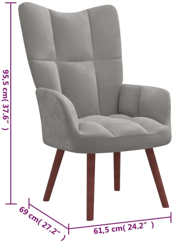 Fotoliu VidaXL 328051 (Light Grey)