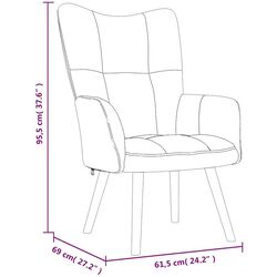 Fotoliu VidaXL 328052 (Dark Grey) Thumb