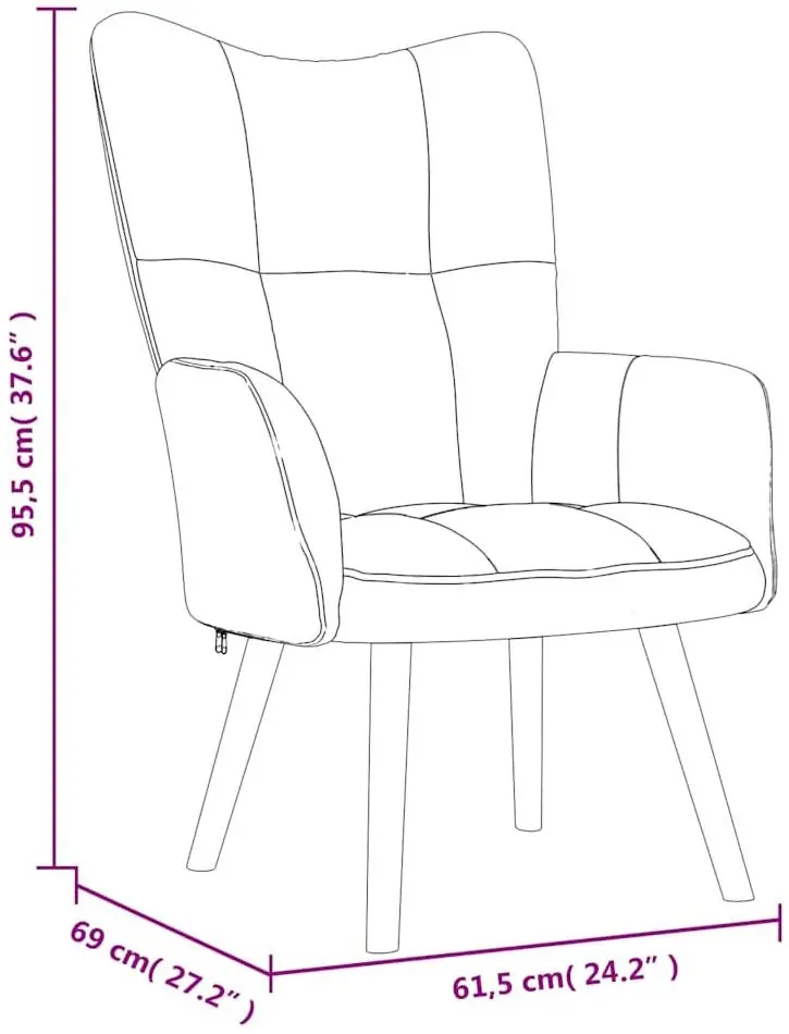 Fotoliu VidaXL 328052 (Dark Grey)