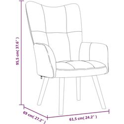 Fotoliu VidaXL 328058 (Yellow) Thumb