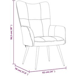 Fotoliu VidaXL 328079 (Black) Thumb