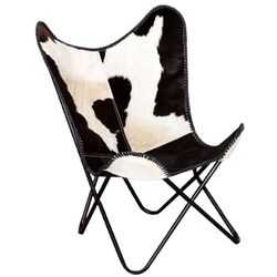 Fotoliu VidaXL Butterfly 243729 (Black/White) Thumb