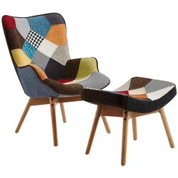 Fotoliu cu suport pentru picioare Waltz 670PW (Multicolor) Thumb