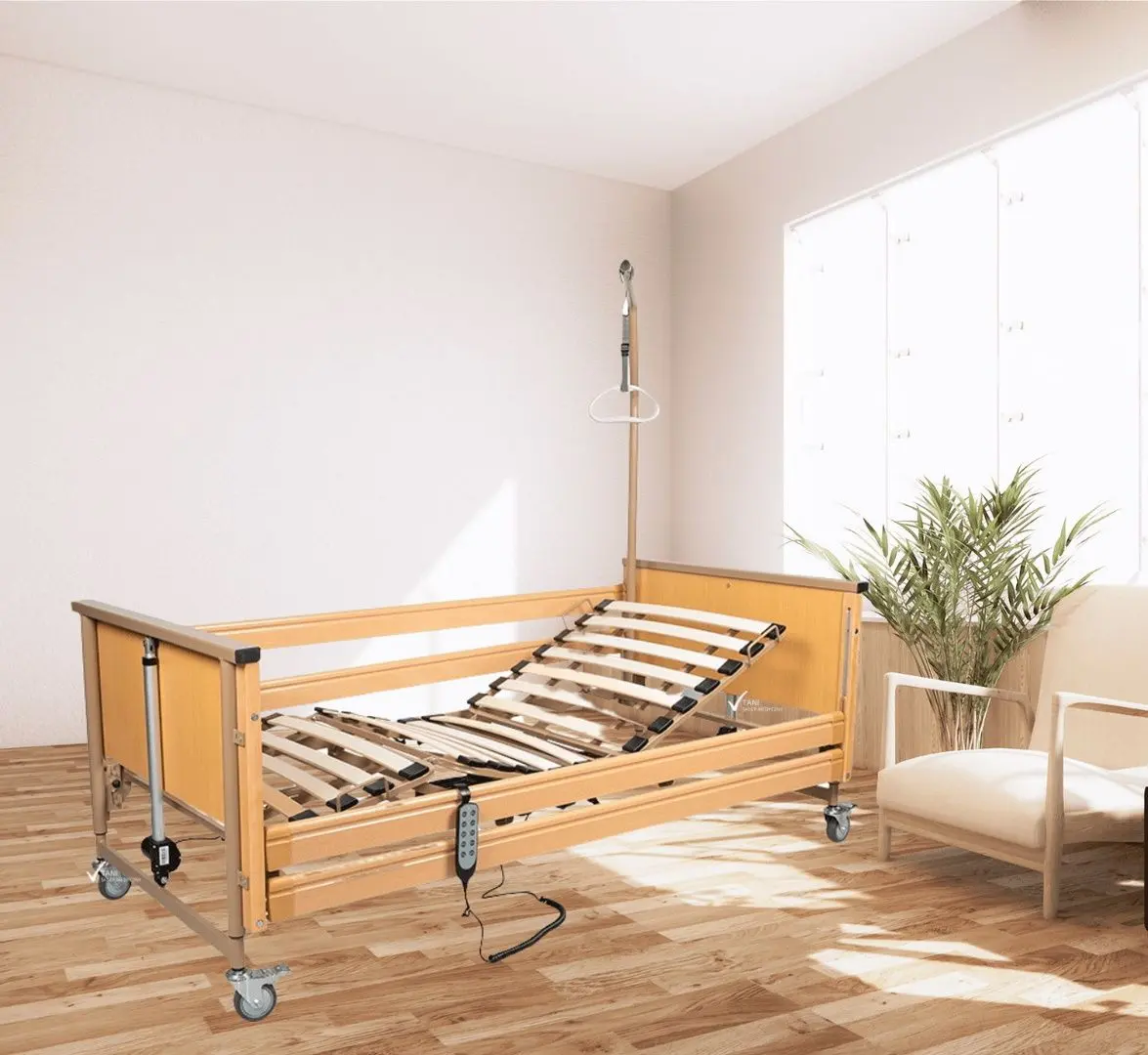 Pat de spital ViteaCare Carebed Smart (Natural)