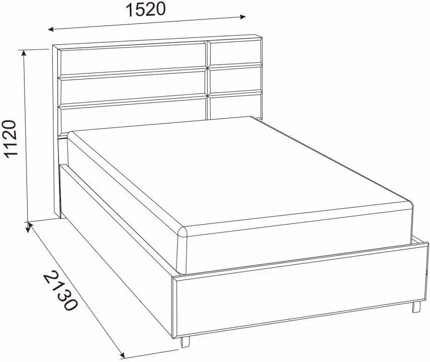 Pat cu saltea Ambianta Amigo Gri + Saltconfort Classic Ortopedic 140х200/20