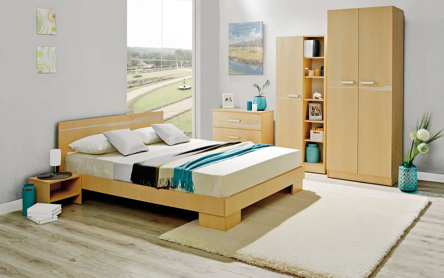 Pat cu saltea Ambianta Bravo Cremona + Saltconfort Classic Ortopedic 160х200/20