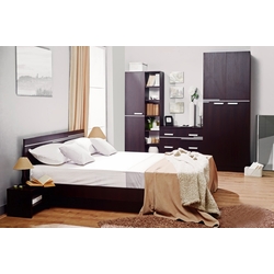 Pat cu saltea Ambianta Bravo Sonoma Inchis + Saltconfort Classic Ortopedic 160х200/20 Thumb