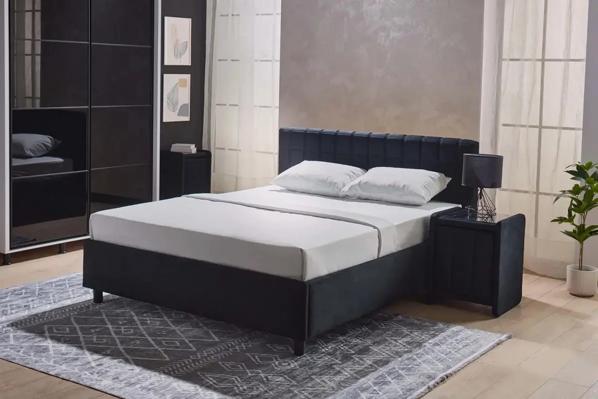 Pat cu saltea Ambianta Coral + Lux Ortopedic 180х200 (Black) - 2