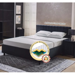 Pat cu saltea Ambianta Coral + Lux Ortopedic 180х200 (Black)