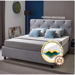 Pat cu saltea Ambianta Cristal + Lux Ortopedic 180х200 (Grey)