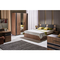 Pat cu saltea Ambianta Fenix Nuc + Saltconfort Classic Ortopedic 140х200/20 Thumb