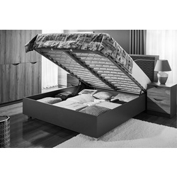 Pat cu saltea Ambianta Happy Samoa Alb/Grafit + Saltconfort Classic Ortopedic 160х200/20 Thumb