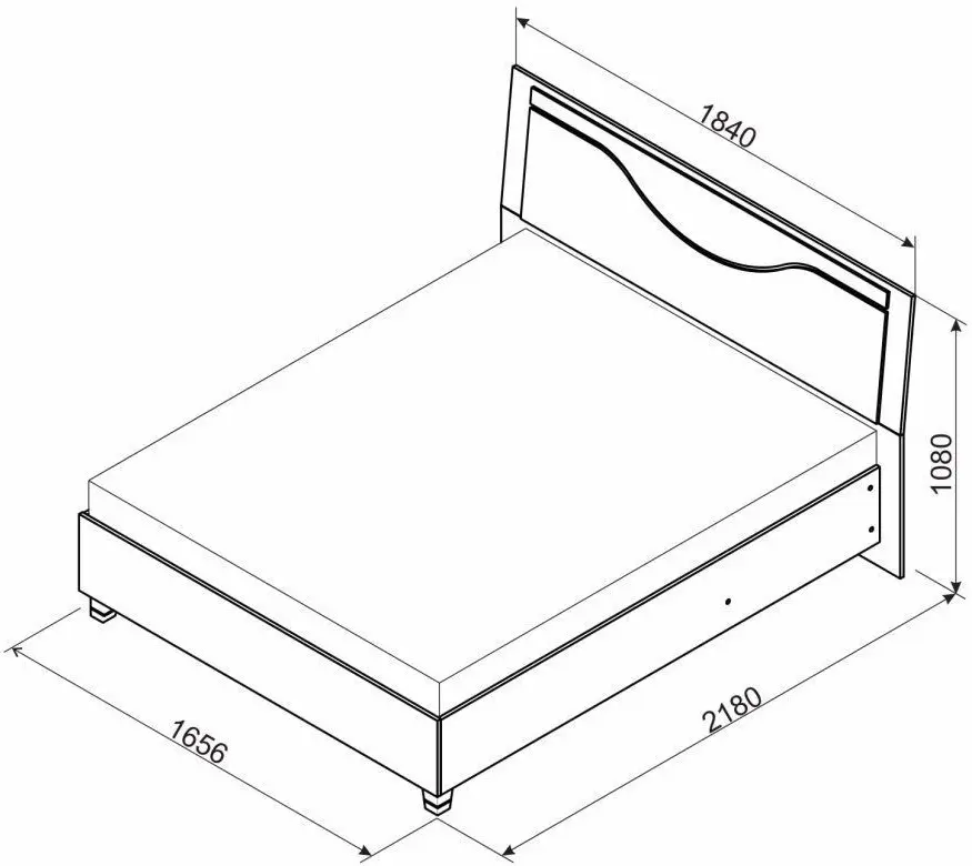 Pat cu saltea Ambianta Happy Samoa Alb/Grafit + Saltconfort Classic Ortopedic 160х200/20