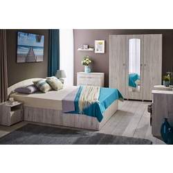 Pat cu saltea Ambianta Inter Samoa Alb + Saltconfort Classic Ortopedic 160х200/20 Thumb