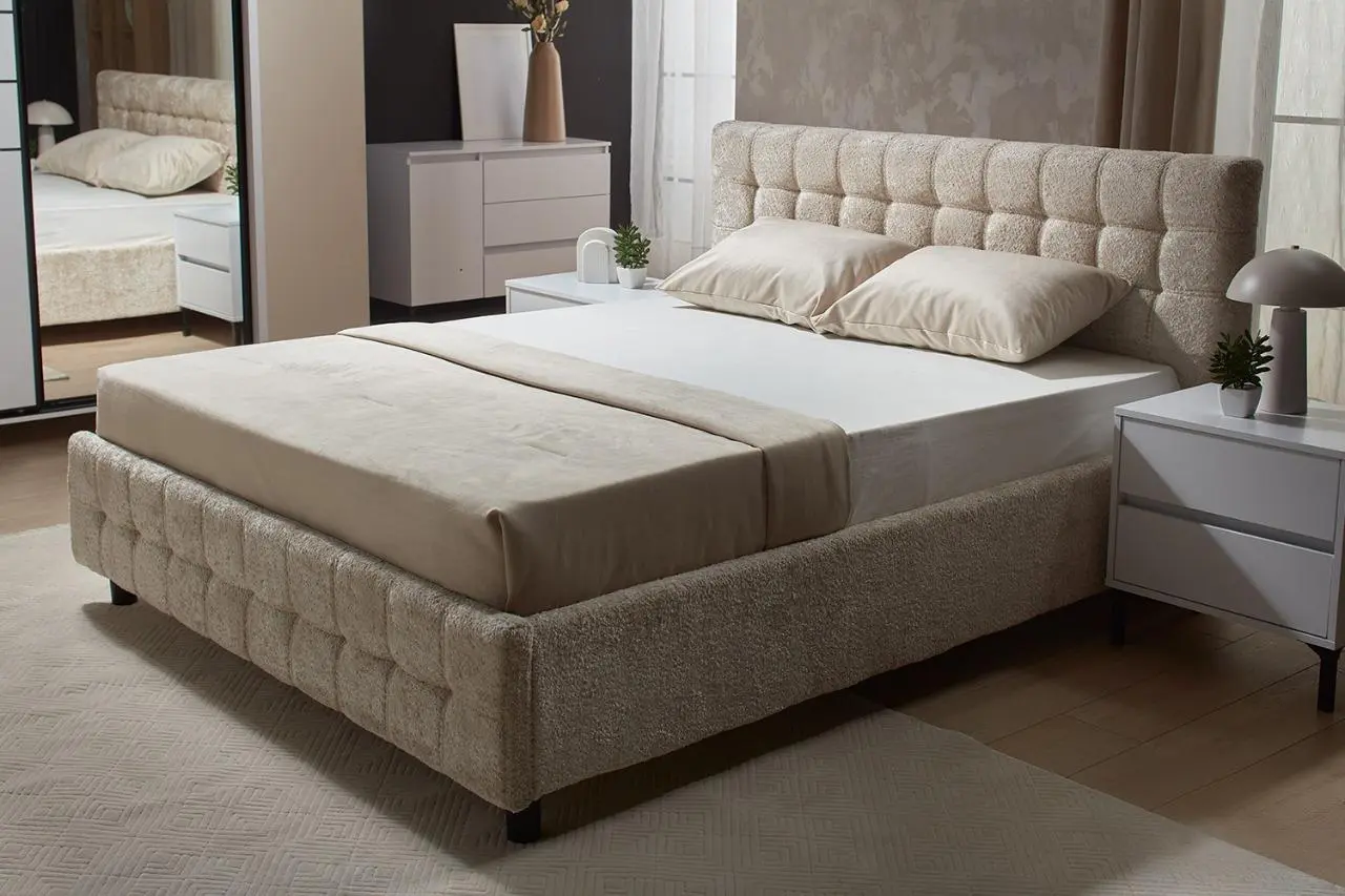 Pat cu saltea Ambianta Rio + Lux Ortopedic 180х200 (Beige) - 2