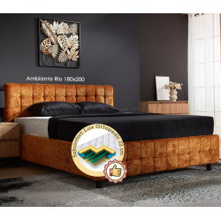 Pat cu saltea Ambianta Rio + Lux Ortopedic 180х200 (Brick)