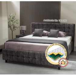 Pat cu saltea Ambianta Rio + Lux Ortopedic 180х200 (Dark Grey)
