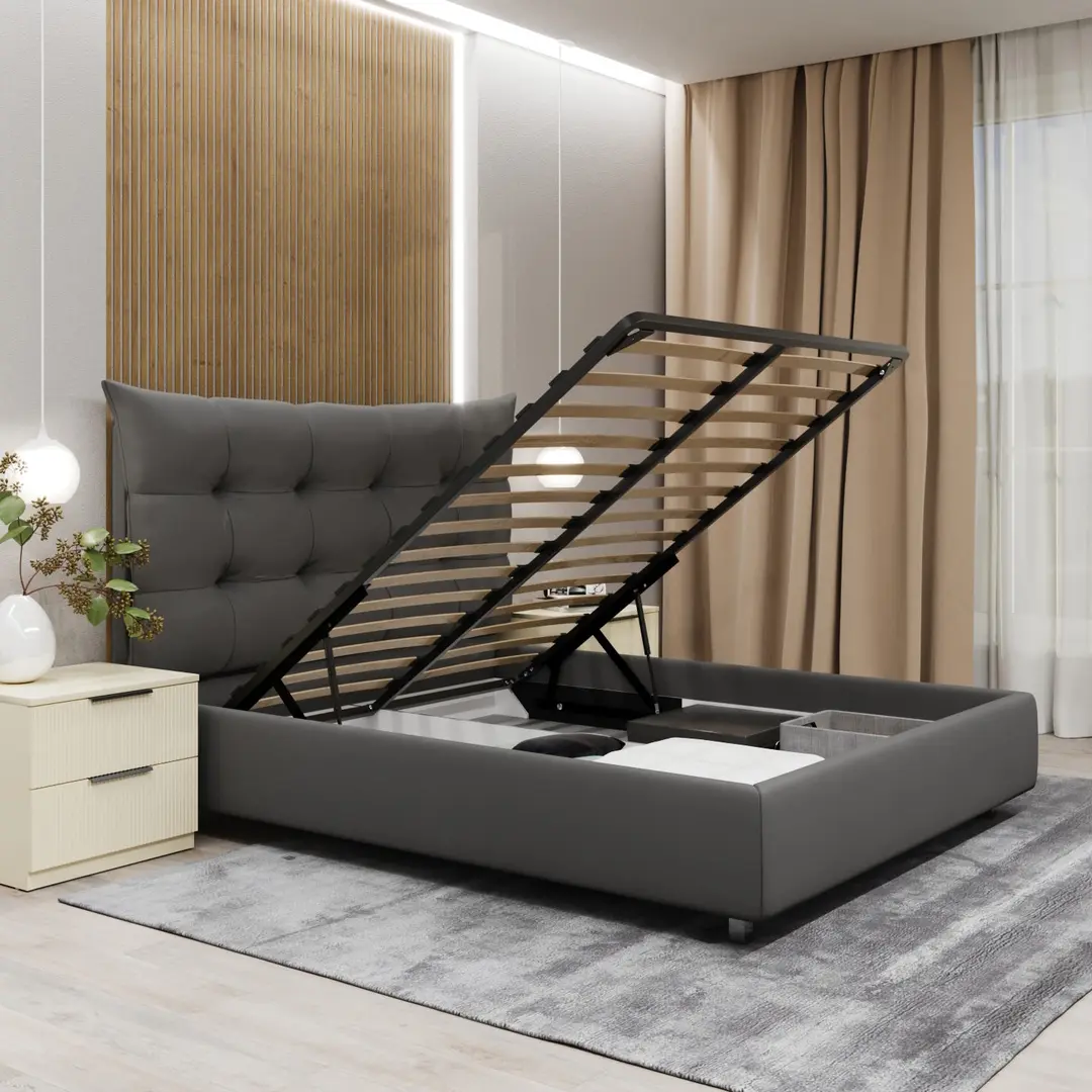 Кровать с матрасом Bayro Rafinato JES19 Cat-I + Lux Ortopedic 180х200 - 3