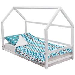 Pat casuta cu saltea Бельмарко Montessori Svogen White + MyKids Premium 70x160/12 Thumb