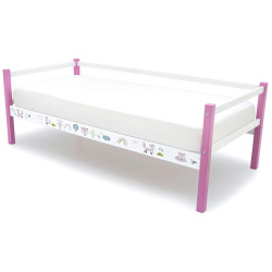 Кровать с матрасом Бельмарко Svogen Лисята Lavender/White + Saltconfort Spuma 70х160/15 Thumb