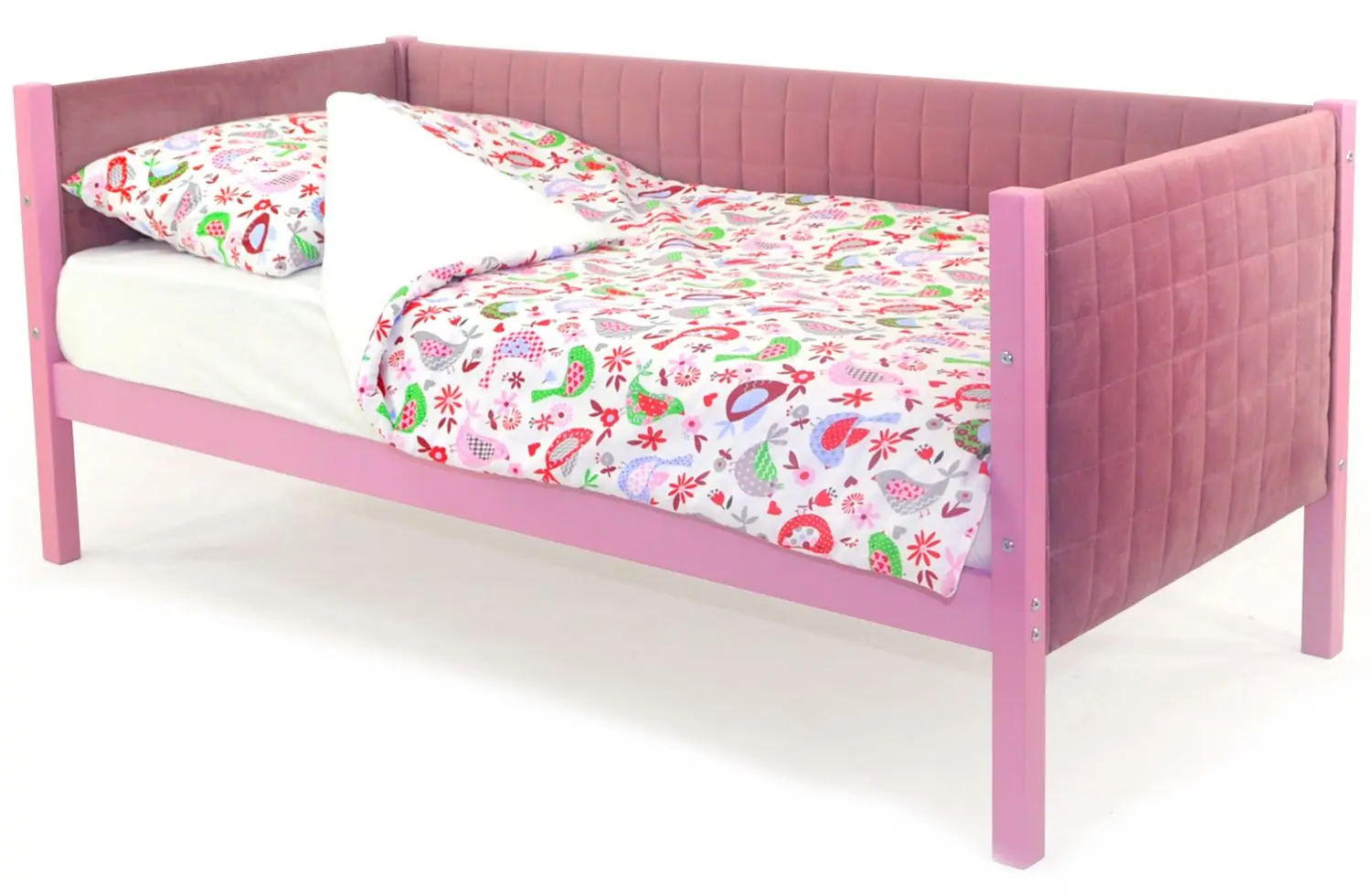 Кровать с матрасом Бельмарко Svogen с обивкой Lavender + Saltconfort Spuma 70х160/15 - 2