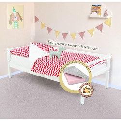 Pat cu saltea Бельмарко Svogen White + Saltconfort Spuma 70х160/15