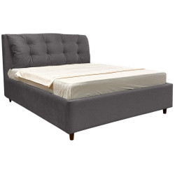 Pat cu saltea Charmbed Confort Adaline Modern + Lux Ortopedic 180х200 (Anthracite) Thumb