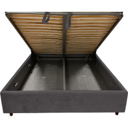 Pat cu saltea Charmbed Confort Adaline Modern + Lux Ortopedic 180х200 (Anthracite) Thumb