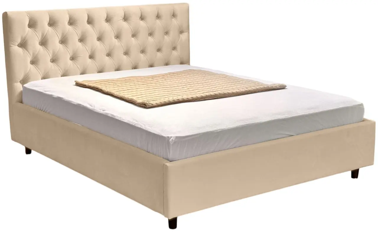 Pat cu saltea Charmbed Confort Elena + Lux Ortopedic 180х200 (Milk Coffee) - 2