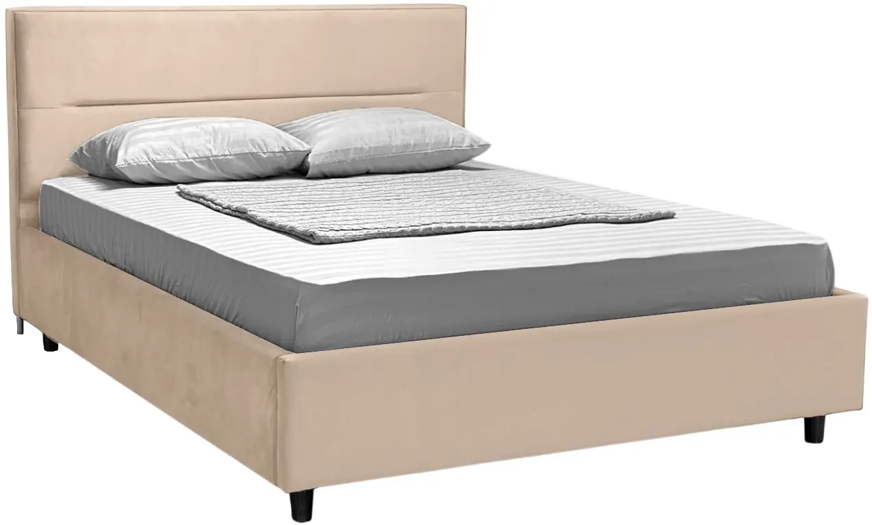 Pat cu saltea Charmbed Confort Lilia + Lux Ortopedic 180х200 (Milk Coffee) - 2